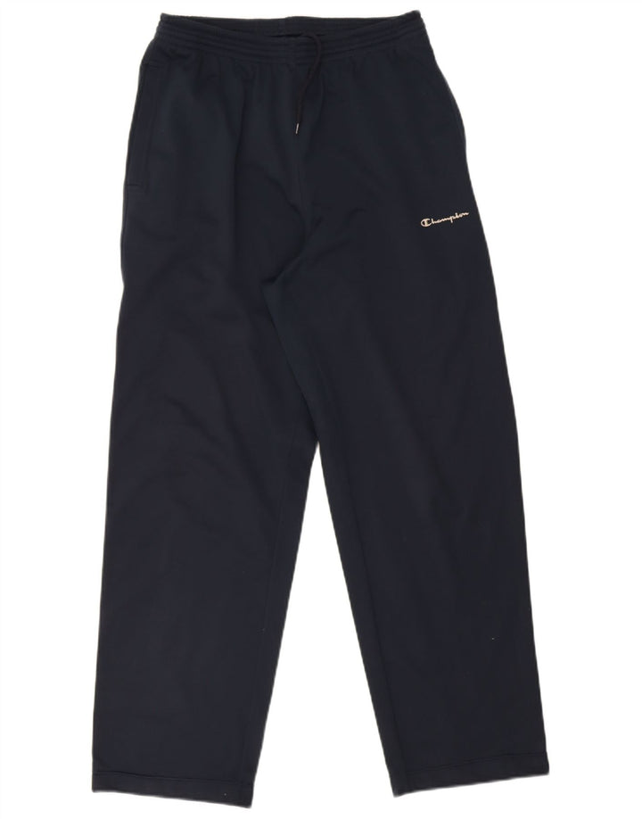 Champion Mens Tracksuit Trousers Medium  Navy Blue Polyester