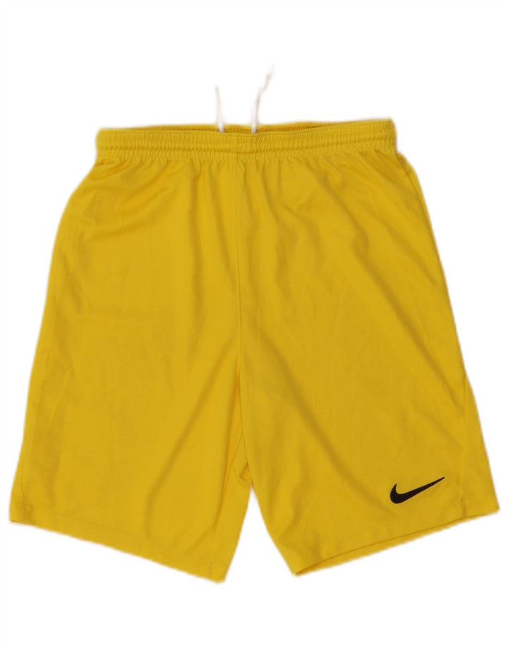 Nike Boys Dri Fit Sport Shorts 13-14 Years XL Yellow Polyester