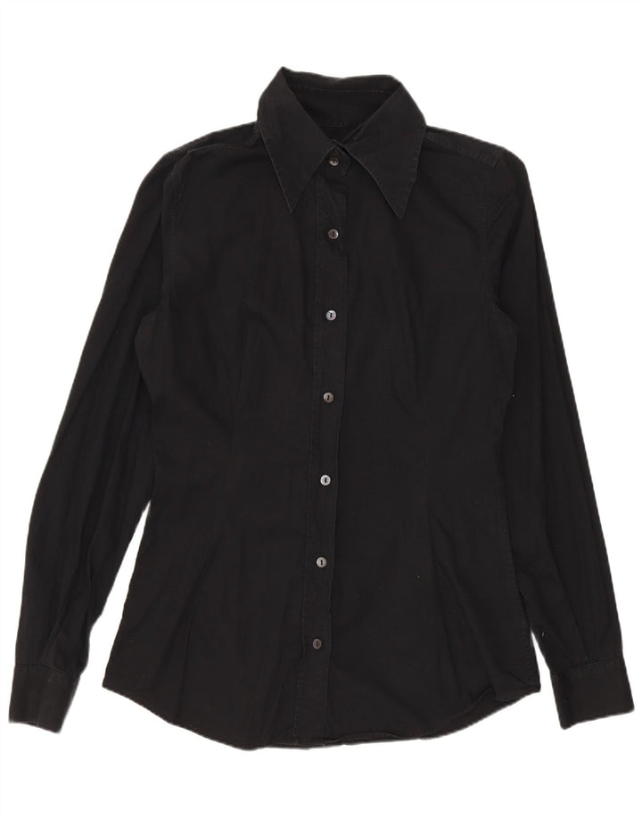 Dolce & Gabbana Womens Shirt IT 42 Medium Black Cotton