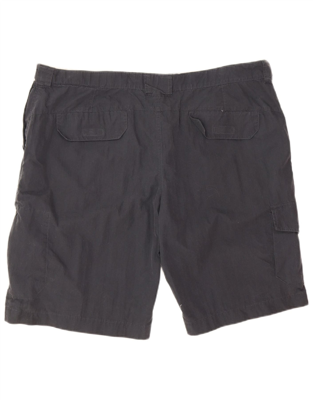 Marks & Spencer Mens Cargo Shorts W42 2XL Navy Blue Cotton