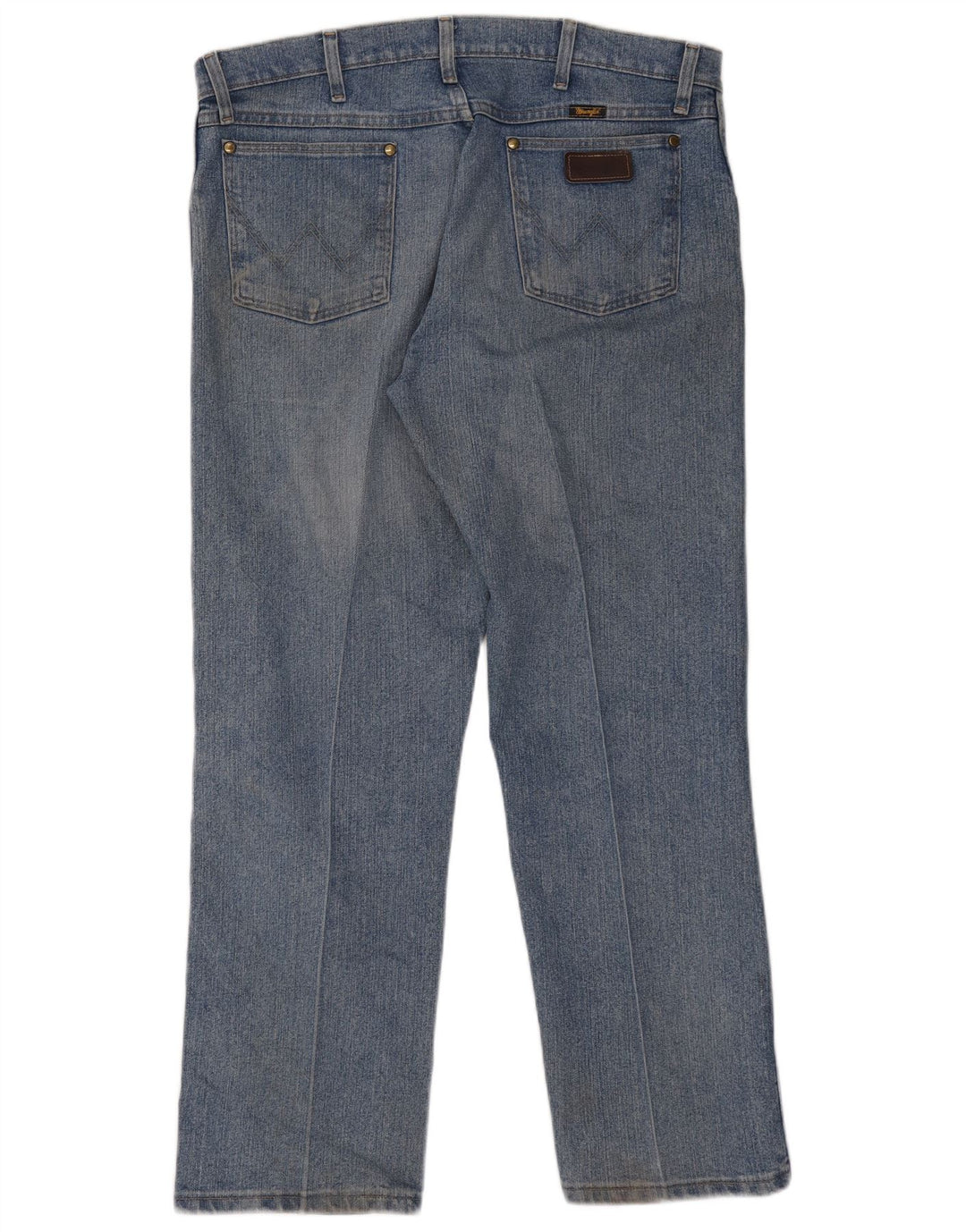 Wrangler Mens Straight Jeans W36 L30 Blue Cotton
