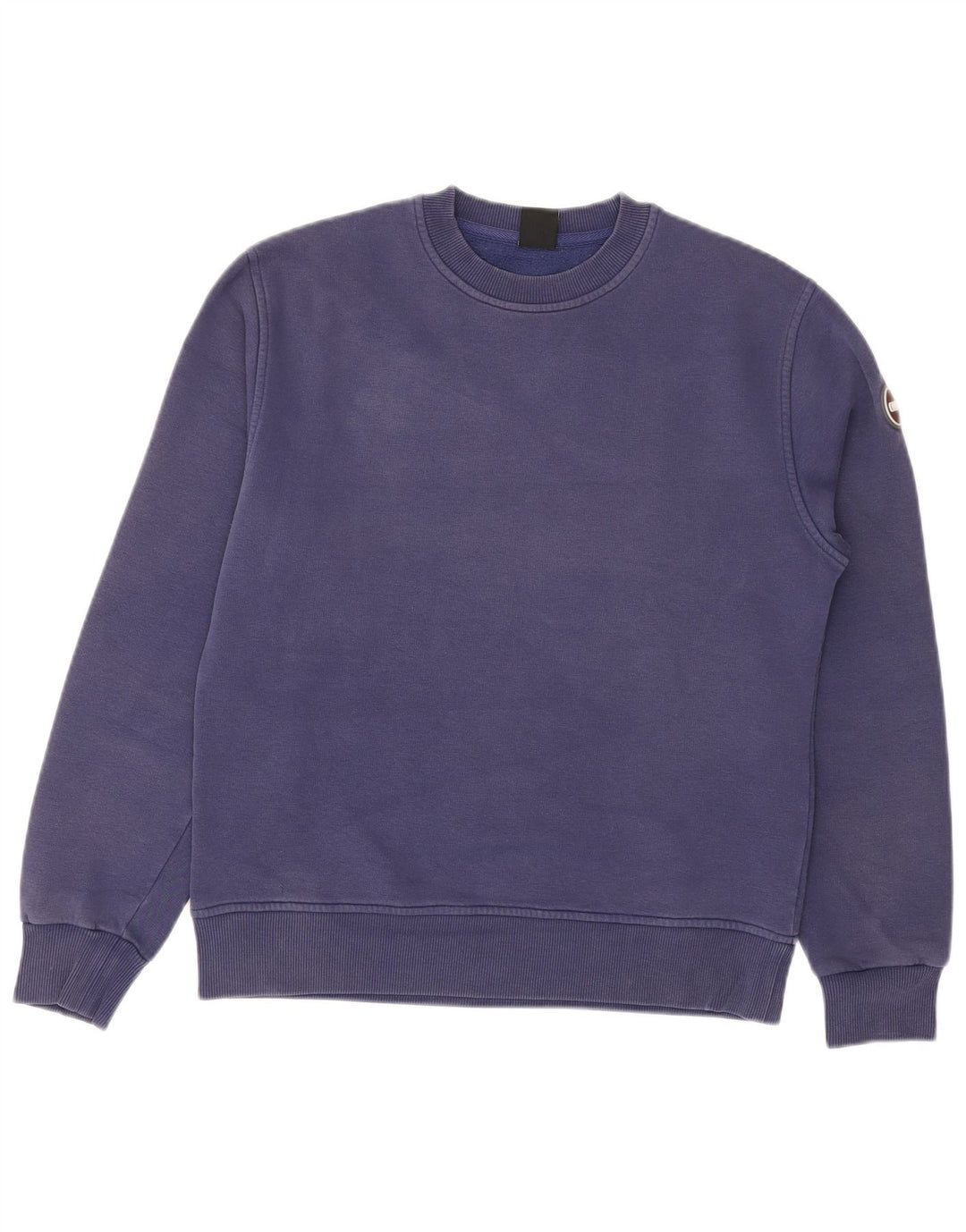 COLMAR Womens Sweatshirt Jumper UK 14 Medium Blue Cotton