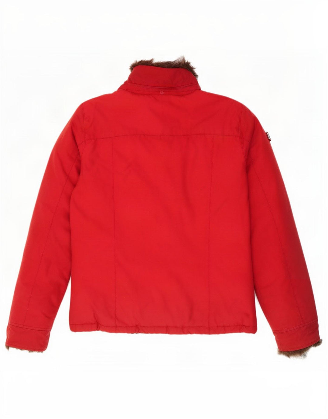 Woolrich Girls Padded Jacket 13-14 Years Red Cotton