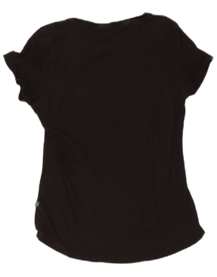 Puma Womens Graphic T-Shirt Top UK 10 Small  Black