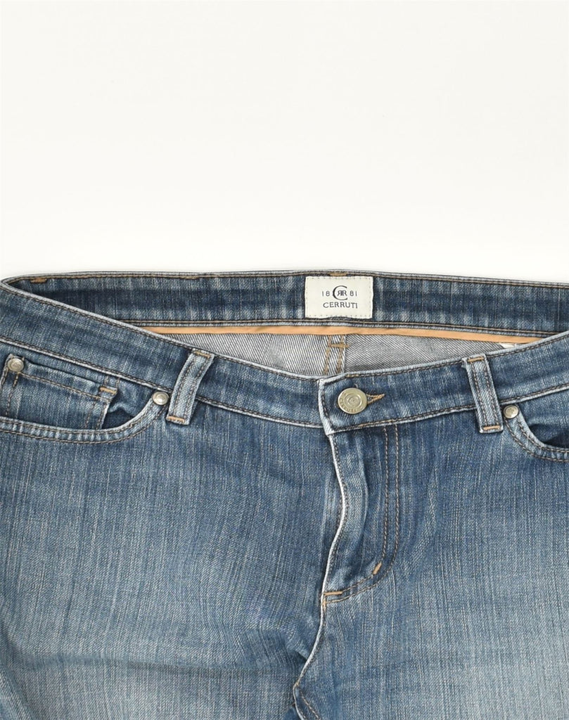 CERRUTI 1881 Womens Bootcut Jeans W29 L28 Blue Cotton | Vintage Cerruti 1881 | Thrift | Second-Hand Cerruti 1881 | Used Clothing | Messina Hembry 