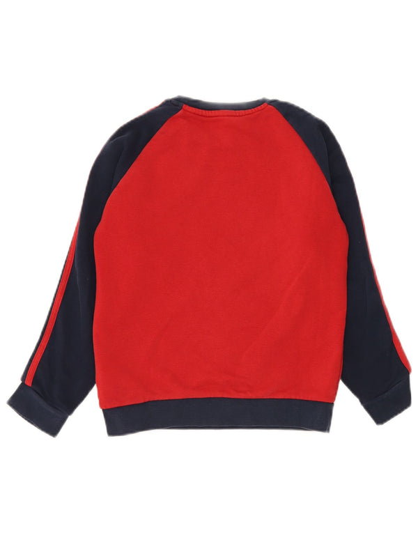 Adidas Boys Arsenal Graphic Sweatshirt Jumper 9-10 Years Red Colourblock