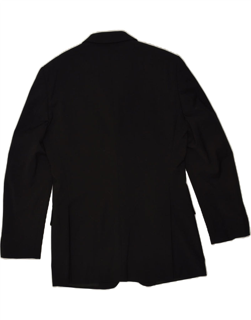 VERSUS VERSACE Mens 3 Button Blazer Jacket IT 48 Medium Black Wool | Vintage Versus Versace | Thrift | Second-Hand Versus Versace | Used Clothing | Messina Hembry 