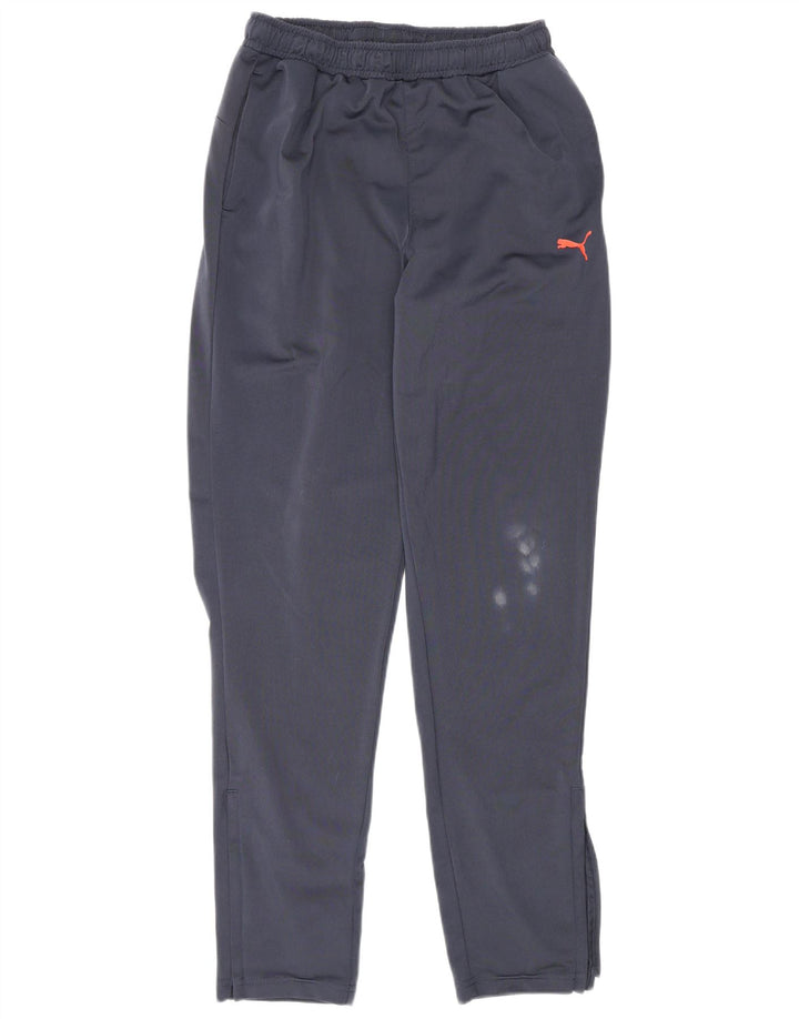PUMA Boys Tracksuit Trousers 15-16 Years  Navy Blue Polyester