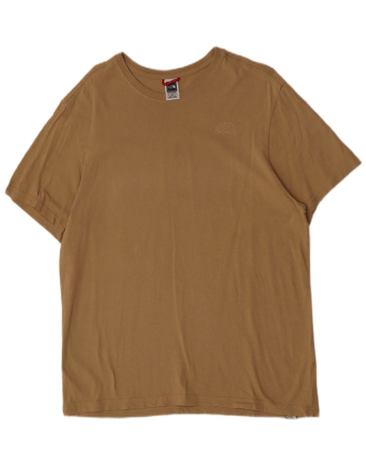 The North Face Mens Short Sleeve Regular Graphic T-Shirt Top Large Brown