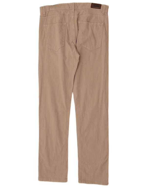 Zara Mens Straight Jeans EU 42 Large W32 L34 Beige Cotton