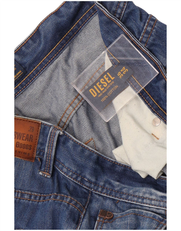 Diesel Mens Dexter Bootcut Jeans W36 L34 Blue Cotton