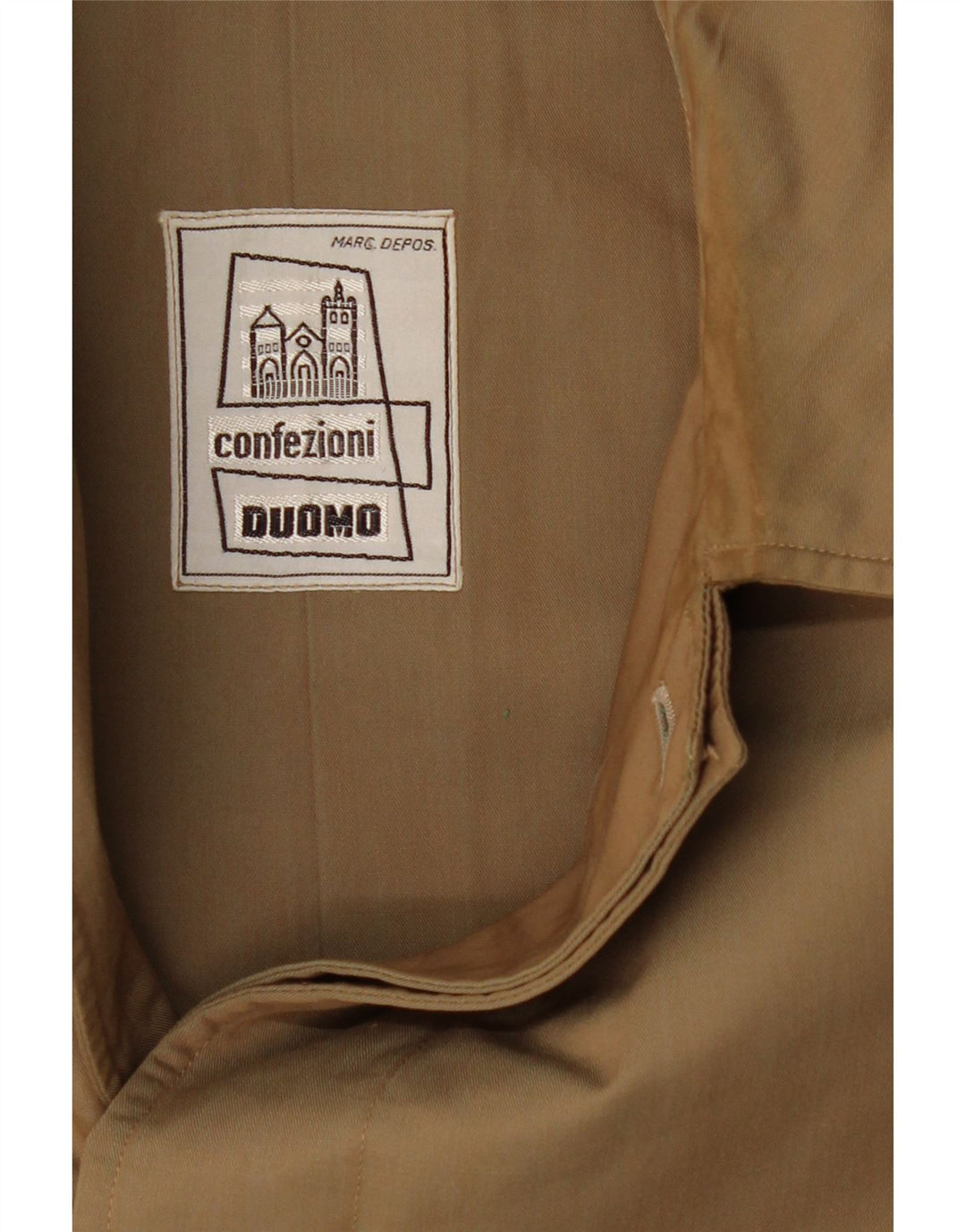 Vintage Womens Hooded Loose Fit Overcoat IT 40 Small Beige