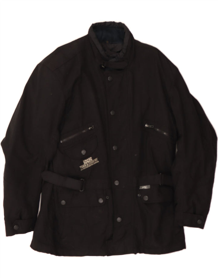 IXS Mens Racer Jacket UK 40 Large Black Polyamide Vintage IXS and Second-Hand IXS from Messina Hembry 