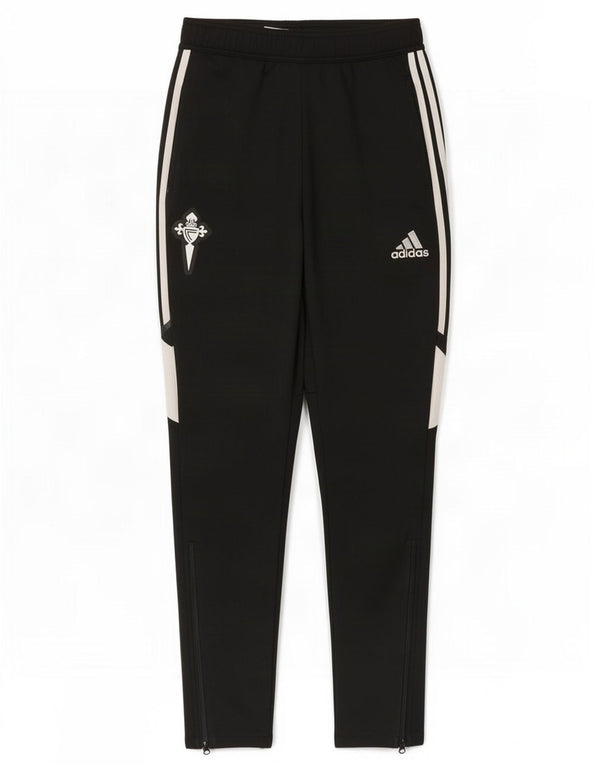 Adidas Womens Aeroready Tracksuit Trousers UK 4 XS Black Colourblock