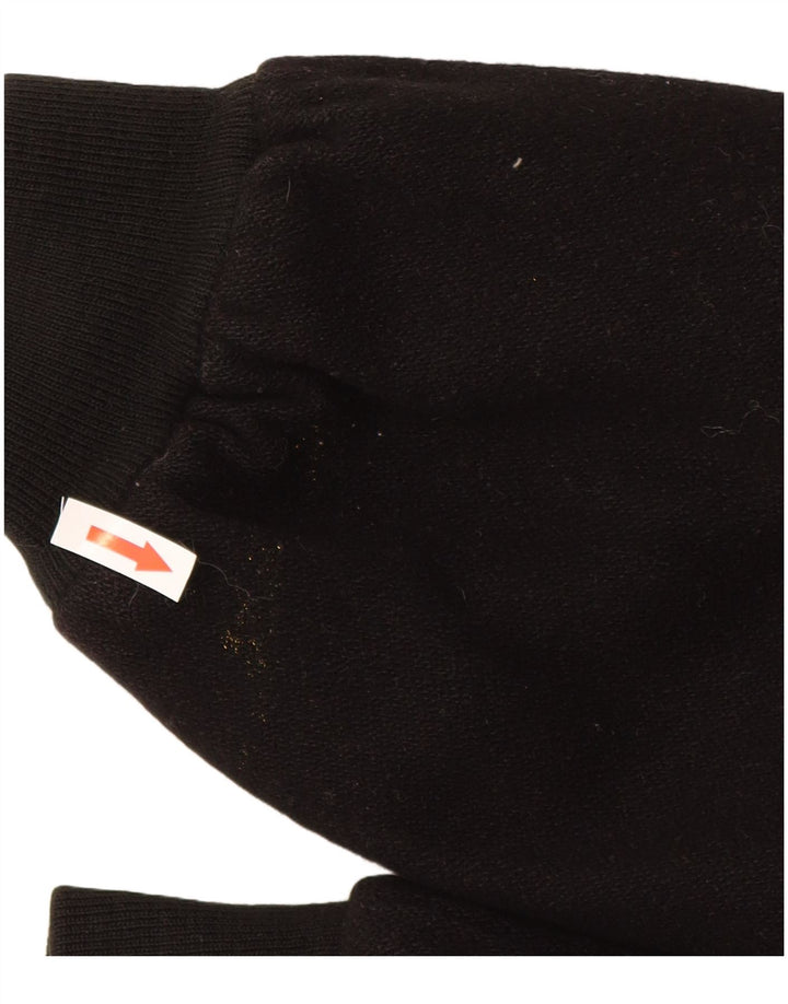 Vintage Mens Bomber Jacket UK 40 Large Black Wool