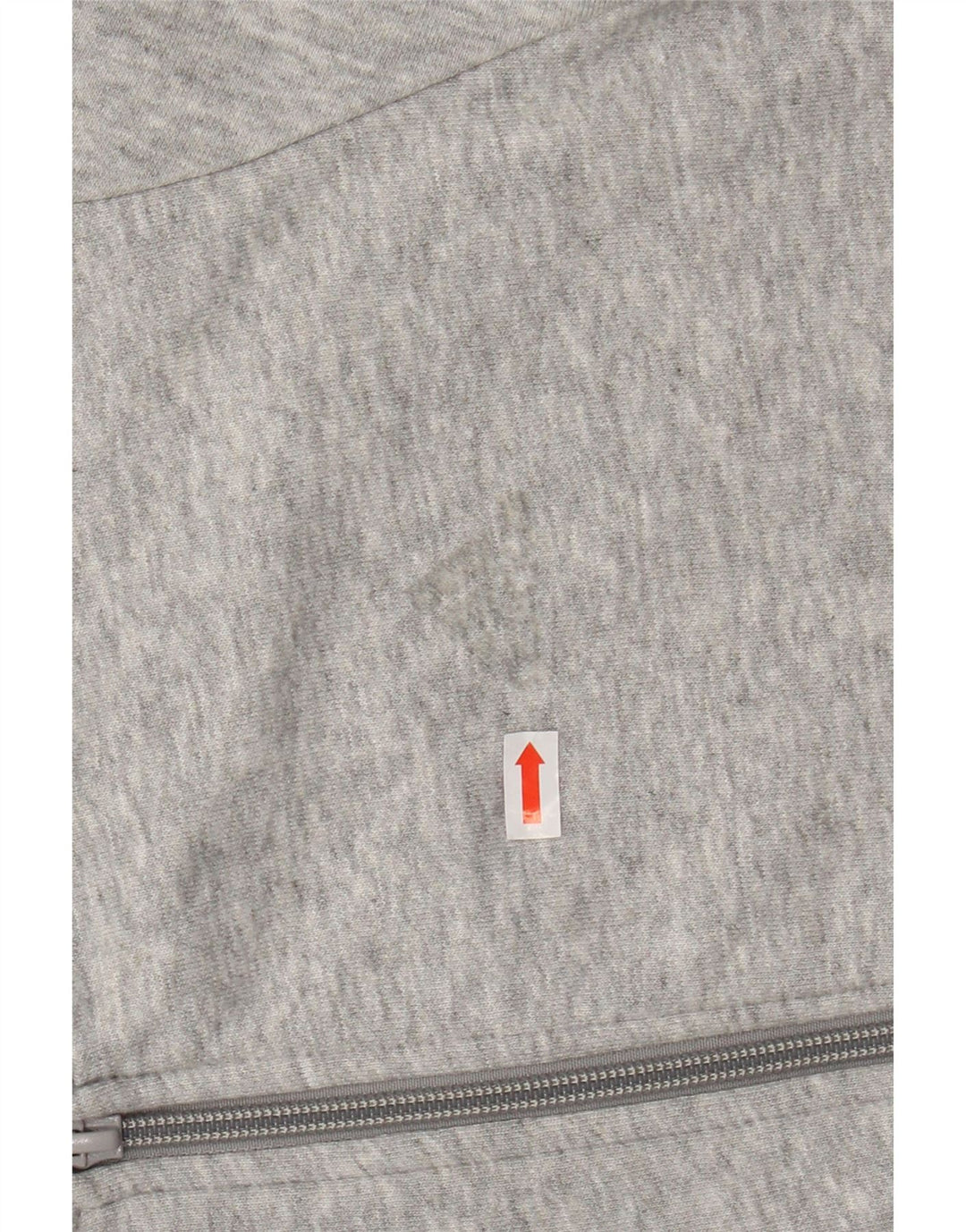 ADIDAS Boys Zip Hoodie Sweater 11-12 Years Grey Flecked Cotton