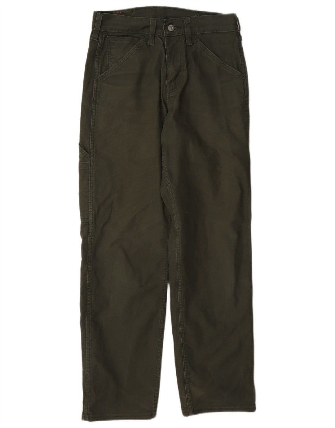 Levi's Mens 565 Straight Cargo Trousers W28 L30 Khaki Cotton