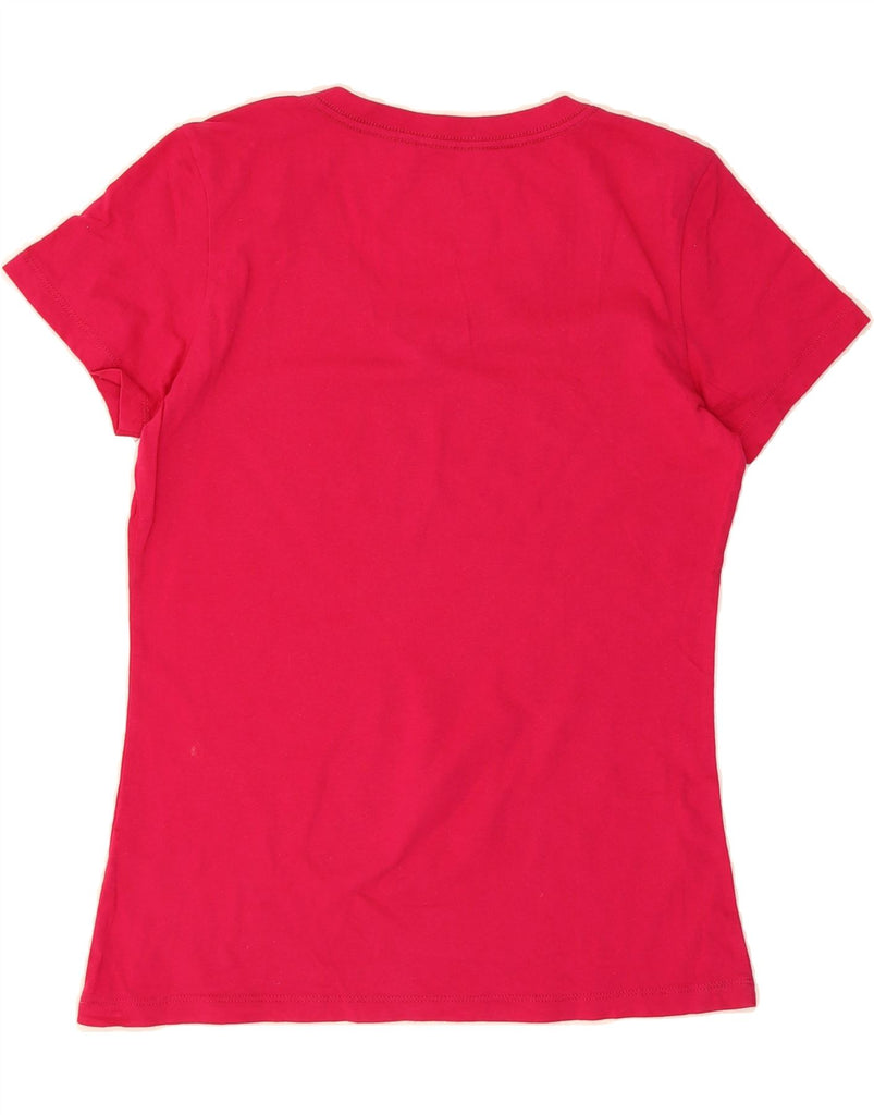 NIKE Womens Slim Fit Graphic T-Shirt Top UK 16 Large Pink Cotton Vintage Nike and Second-Hand Nike from Messina Hembry 