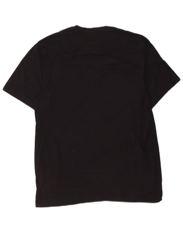 Nike Mens Graphic T-Shirt Top Medium Black Cotton