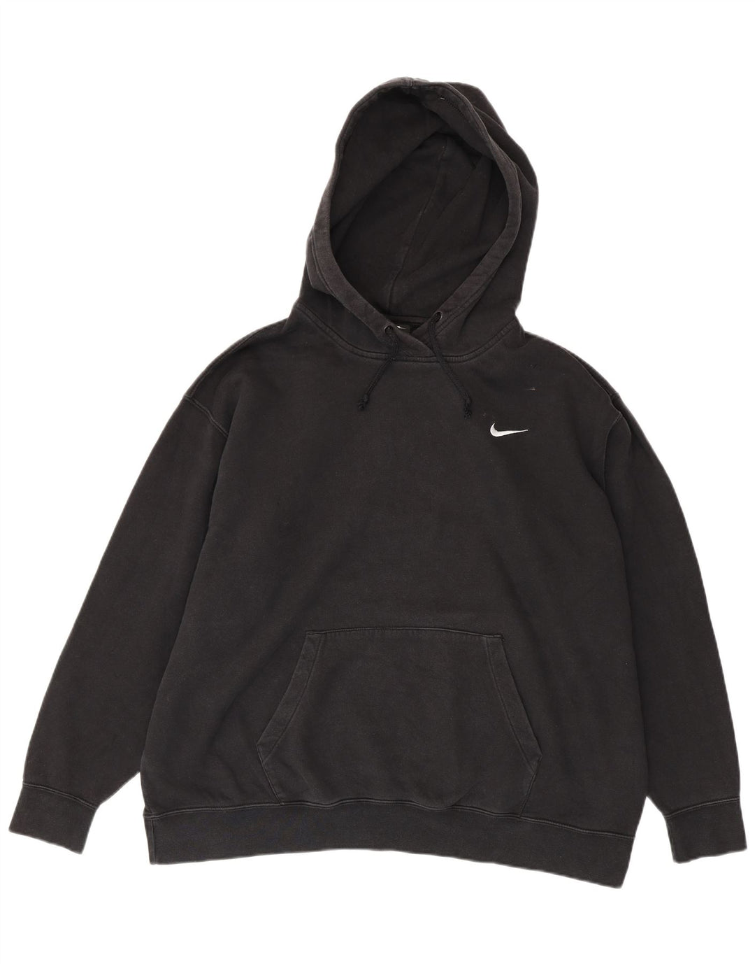 Nike Mens Hoodie Jumper 2XL Black Cotton