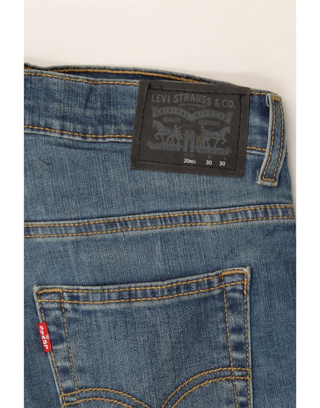 LEVI'S Boys 511 Slim Jeans 15-16 Years W30 L30 Blue Cotton Vintage Levi's and Second-Hand Levi's from Messina Hembry 