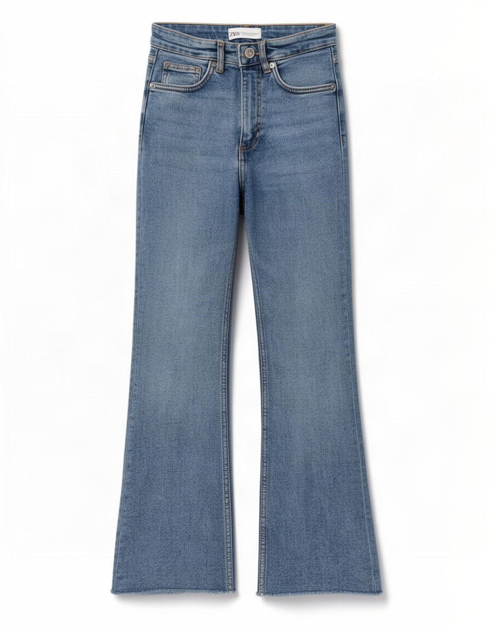 Zara Womens Bootcut Jeans EU 34 2XS W24 L24 Blue