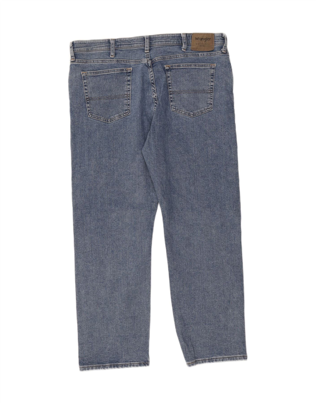 Wrangler Mens Straight Jeans W38 L30 Blue Cotton