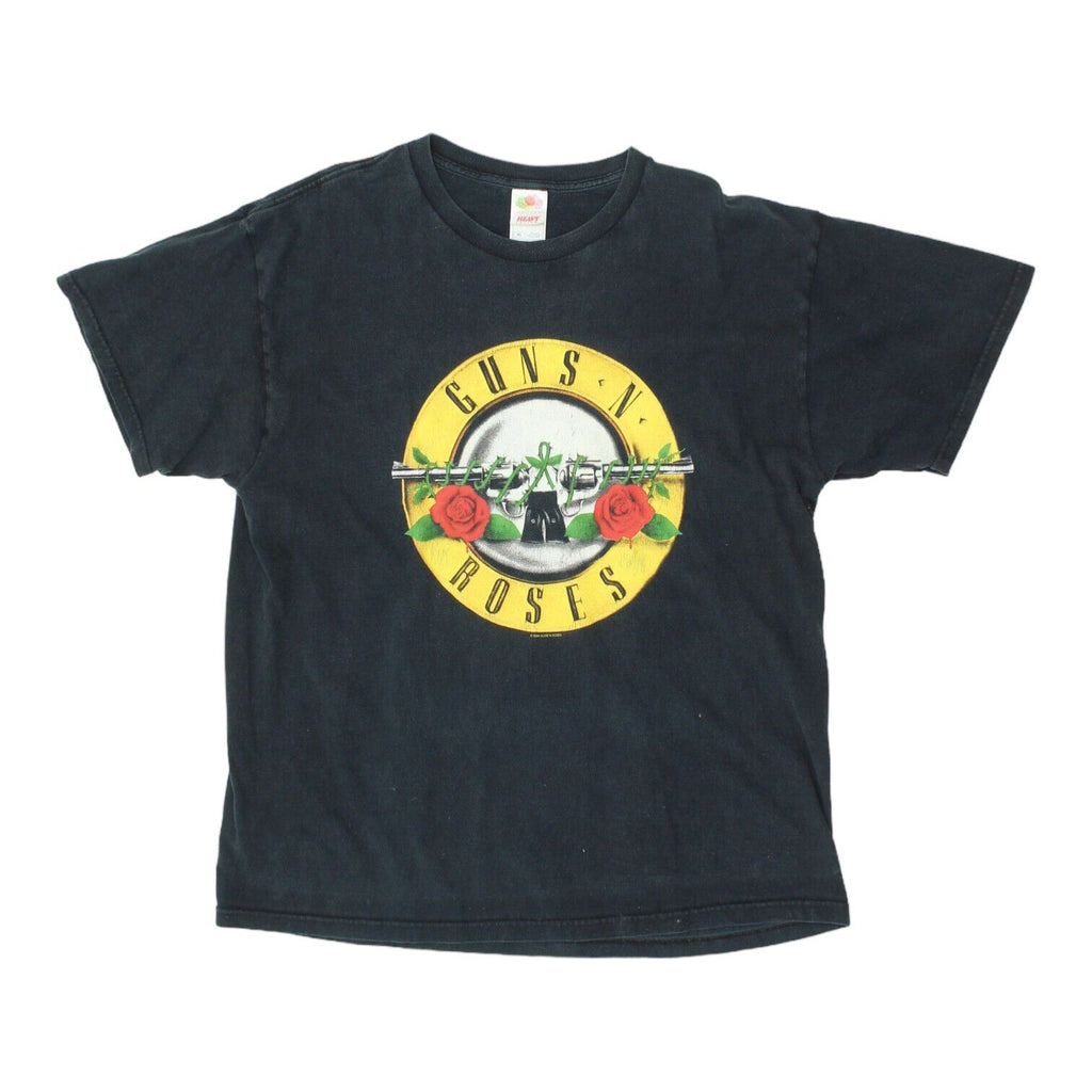 Guns N' Roses Logo Mens Black Tshirt | Vintage Y2K Hard Rock Metal Music Band Vintage Messina Hembry and Second-Hand Messina Hembry from Messina Hembry 