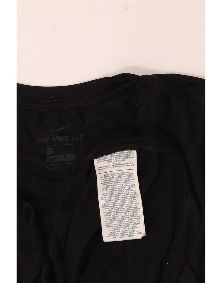 Nike Mens Dri Fit Graphic T-Shirt Top Small Black Polyester