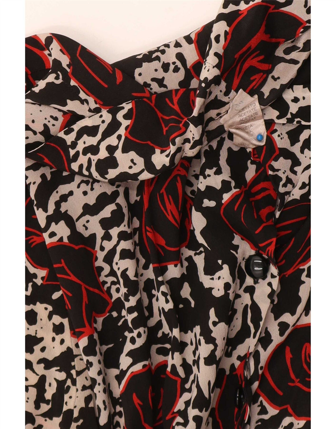 Vintage Womens A-Line Dress IT 44 Medium Multicoloured Floral Acetate