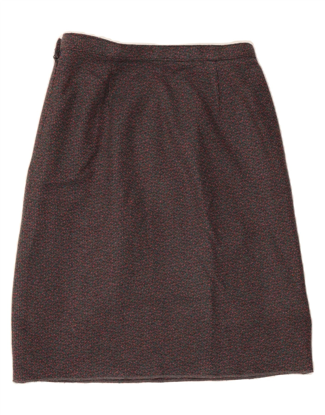 VINTAGE Womens A-Line Skirt W32 Large Burgundy Flecked Vintage Vintage and Second-Hand Vintage from Messina Hembry 