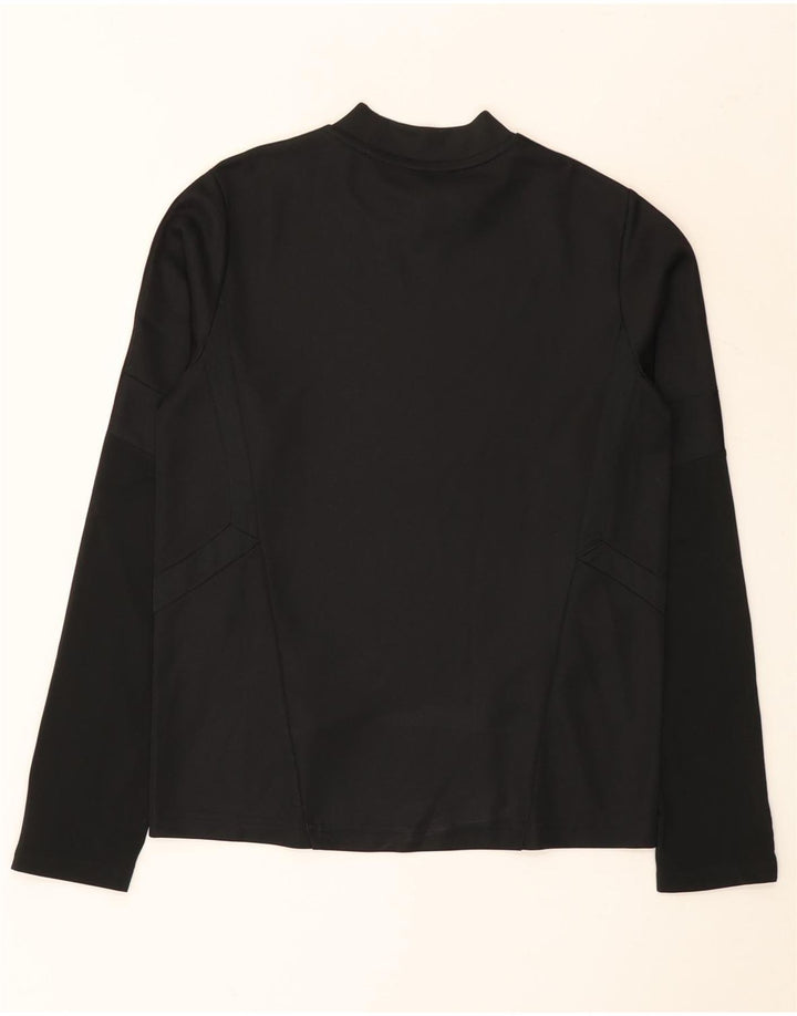 ADIDAS Boys Climacool Top Long Sleeve 11-12 Years Black Polyester