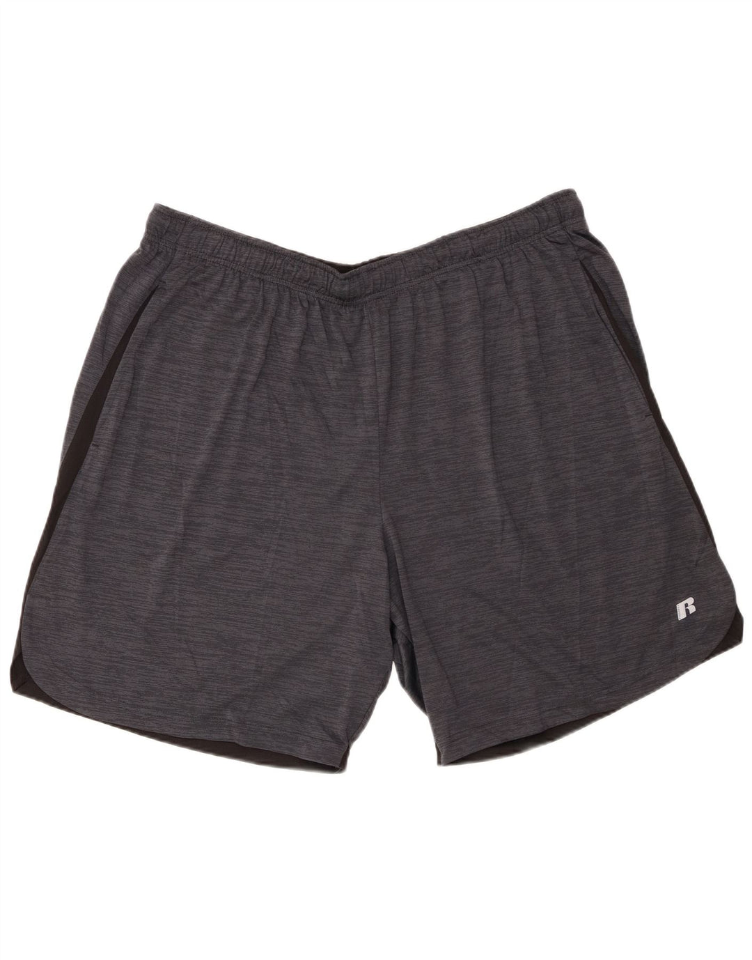 Russell Athletic Mens Sport Shorts 2XL  Grey Colourblock Polyester