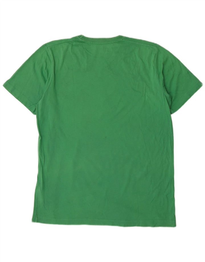 Timberland Mens Graphic T-Shirt Top Large Green Cotton