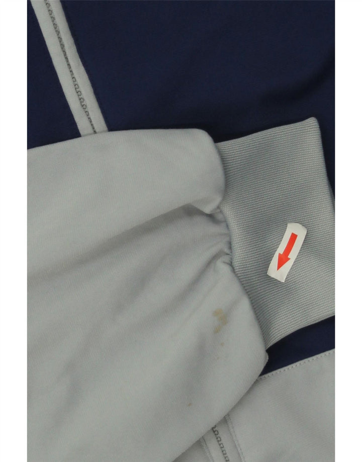 Adidas Mens Tracksuit Top Jacket UK 42/44 Large Grey Colourblock Polyester
