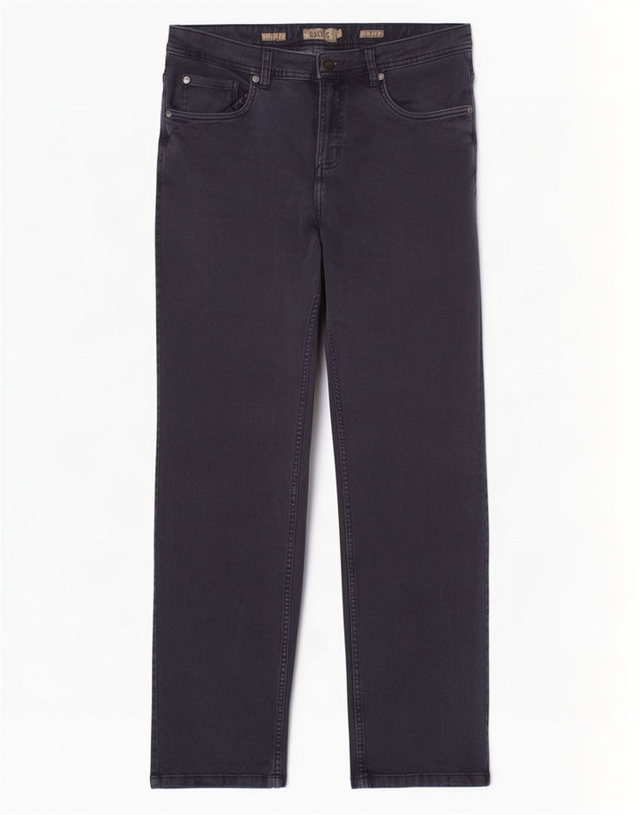 Dack's Mens Straight Jeans IT 50 Large W32 L31 Navy Blue Cotton
