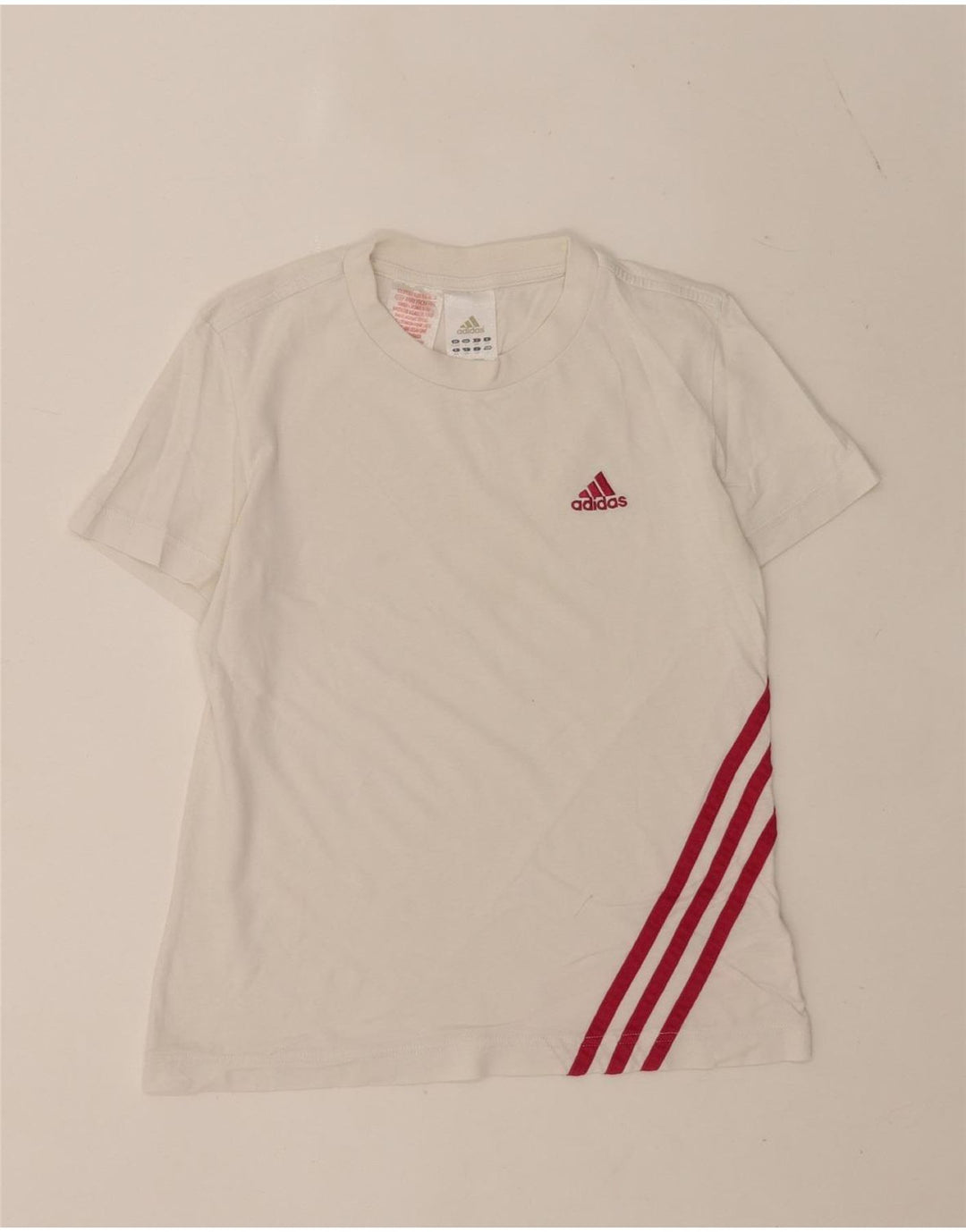 Adidas Boys T-Shirt Top 11-12 Years White Cotton