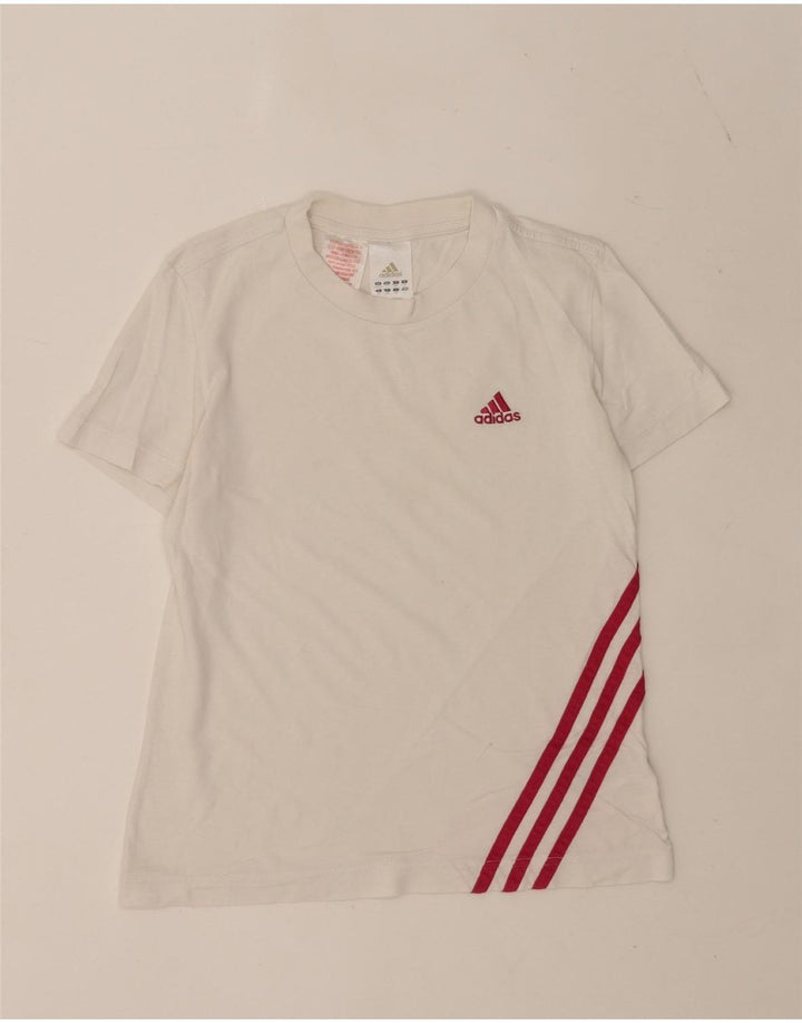 Adidas Boys T-Shirt Top 11-12 Years White Cotton