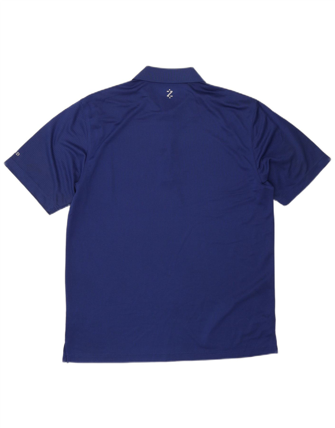 Izod Mens Polo Shirt Medium Blue Polyester