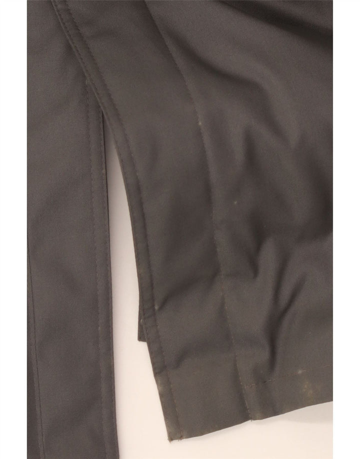 Vintage Mens Military Trench Coat UK 38 Medium Grey