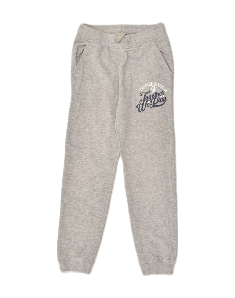 ELLESSE Girls Graphic Tracksuit Trousers Joggers 7-8 Years Grey Cotton | Vintage Ellesse | Thrift | Second-Hand Ellesse | Used Clothing | Messina Hembry 