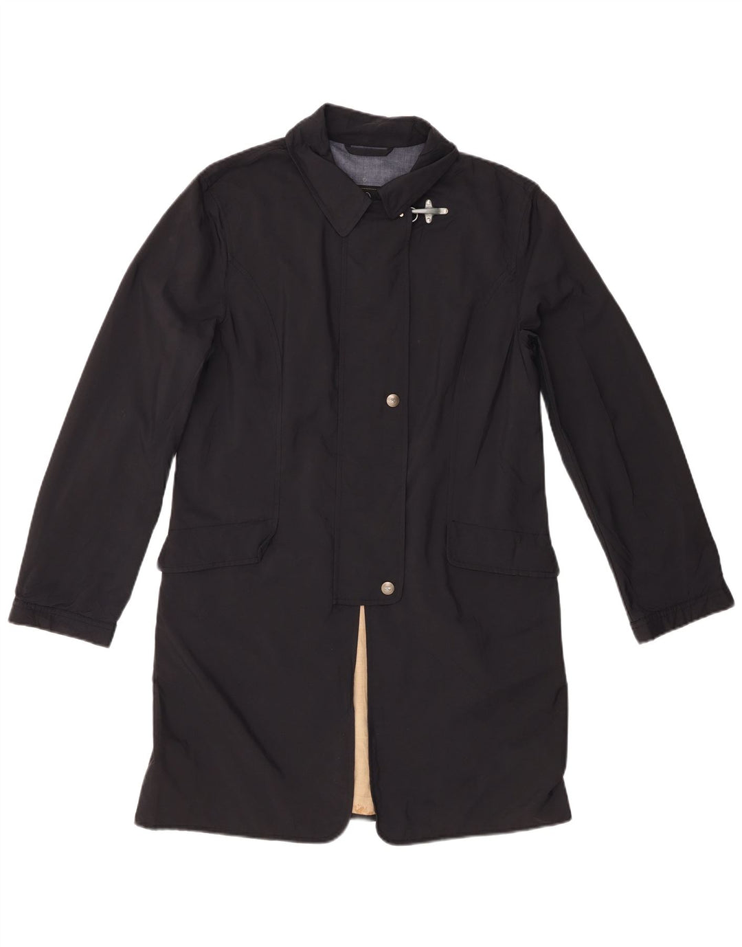 Fay Womens Overcoat UK 14 Large Navy Blue