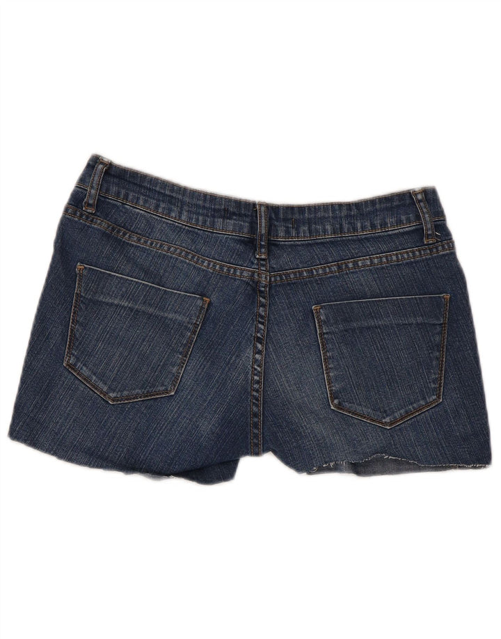 Zara Womens Denim Shorts EU 34 2XS W24 Blue
