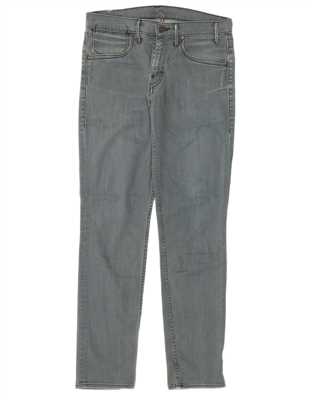 Levi's Mens Slim Jeans W33 L34 Grey Cotton
