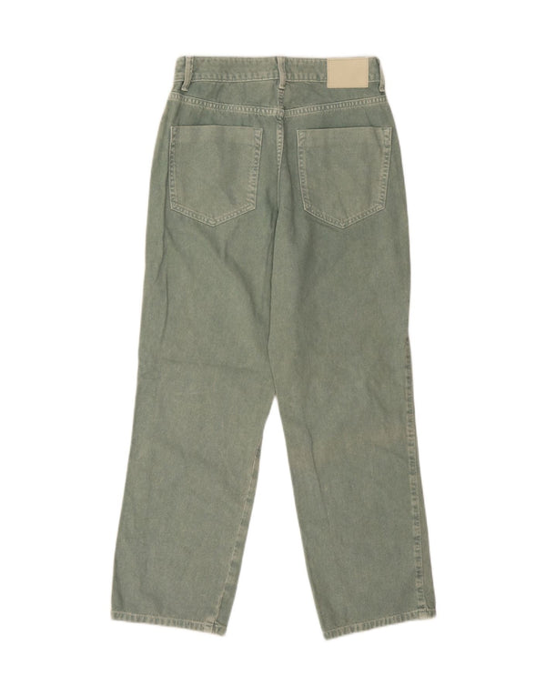 Zara Womens Tapered Jeans EU 38 Small W28 L27 Green Cotton
