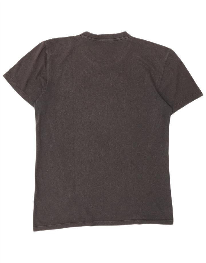 Adidas Mens Graphic T-Shirt Top Medium Black Polyester