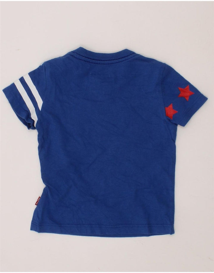 LEVI'S Baby Boys Graphic T-Shirt Top 9-12 Months Blue Cotton Vintage Levi's and Second-Hand Levi's from Messina Hembry 