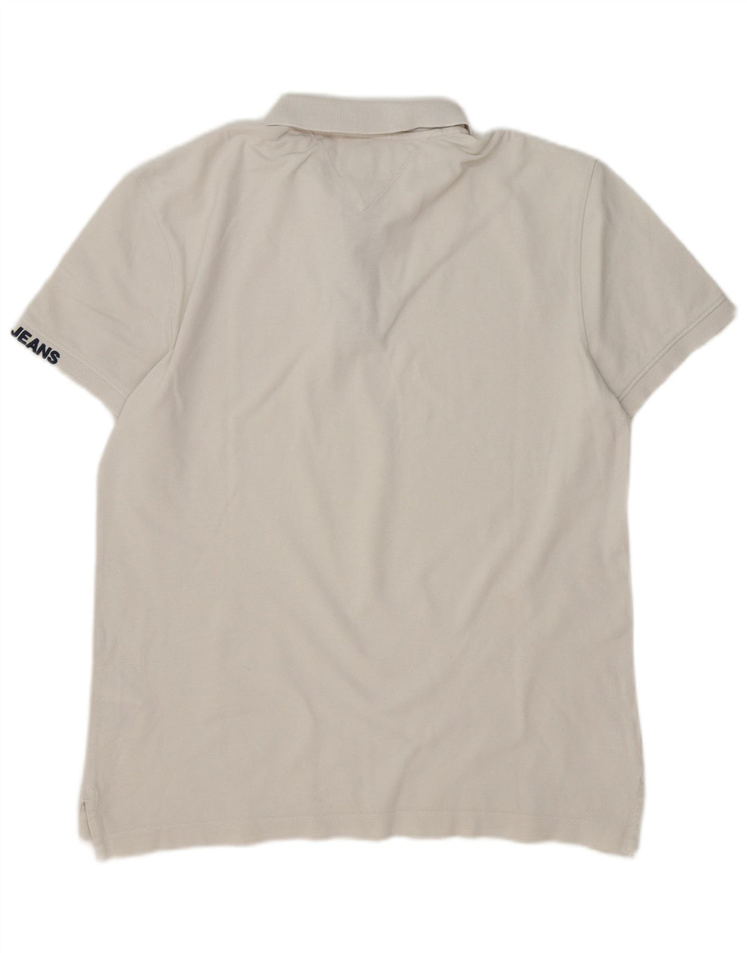 Tommy Hilfiger Mens Polo Shirt Medium White Cotton