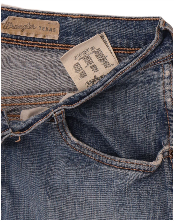 Wrangler Mens Texas Stretch Straight Jeans W36 L30 Blue Cotton