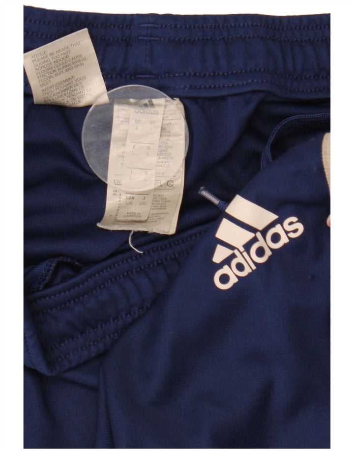 Adidas Mens Tracksuit Trousers Large Navy Blue Polyester